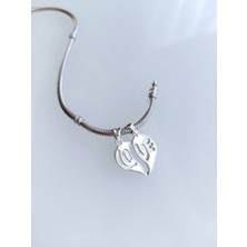 Luna Luster 925 Ayar Gümüş Best Frıend Love Tasarım Ikili Charm