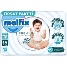 Die Grup Molfix Premium Bebek Bezi Fırsat Paketi 5 Beden 11-18 kg 42 Adet