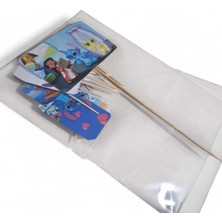 Mutlu Anılar Partievi Cupcake Süsü,kürdan,pasta Süsü,stitch Kürdan ,stitch Pasta Süsü