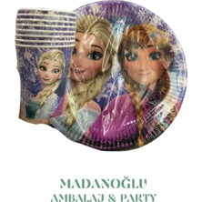 Madanoğlu Ticaret Frozen Tabak Bardak Set 8 Li