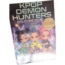 Mutlu Anılar Partievi K-Pop Demon Hunters Boyama Kitabı Stickerlı 1 Adet