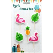 Parti Feneri Flamingo Mum 5 Adet