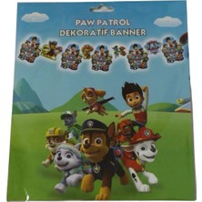 PM Party Concept Dekoratif Banner Paw Patrol