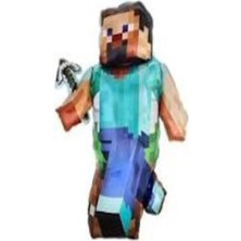 Mutlu Anılar Partievi Minecraft Folyo Balon 70CMX45CM Doğum Günü Parti