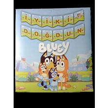 Funi Parti Malzemeleri Bluey Iyiki Doğdun Banner