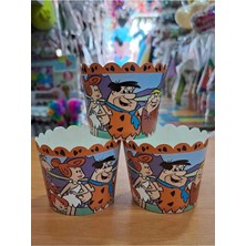 Kokoş Parti Taş Devri-The Flintstones-Çakmaktaşlar Cupcake Kabı