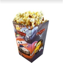Balonevi Arabalar Temalı Doğum Günü Mısır Kutusu Popcorn Kutu 8 Adet