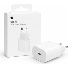 Apple 20W USB-C Güç Adaptörü PD Hızlı Şarj iPhone 11 12 13 14 15 16 Uyumlu Type-C  MD3J4TU/A