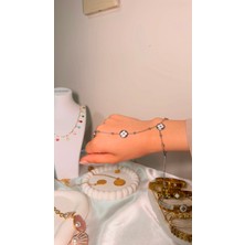 Jade Accessory Premium | Silver Yıldızlı Çift Şahmeran Şahmaran Bileklik 316 L