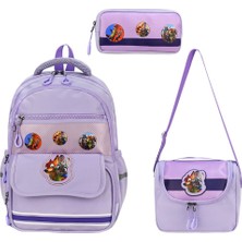 KumOziShop Paw Patrol Baskılı Ortopedik Su Geçirmez Ultra Lüx Okul Çantası Termal Beslenme ve Kalemlik
