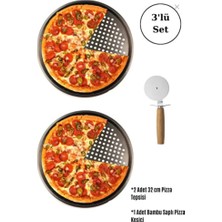 Empressco Şık 3'lü Pizza Tepsisi ve Seti, Pratik ve Kullanışlı Tasarım