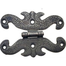 Drop Tedarik Antika Tarz Dekoratif Pirinç Kelebek Menteşe - 63X45 Mm, Oksit