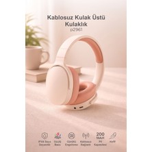 Başkenttekno Bluetooth Kulaklık Kulak Üstü Kablosuz Kulaklık P2961