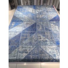 Patchwotk El Halısı Mavi 4m2