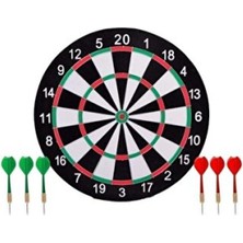 Empressco Büyük Boy Dart Seti, 36 cm Çift Taraflı Hedef, Tatası ve 6 Oklu