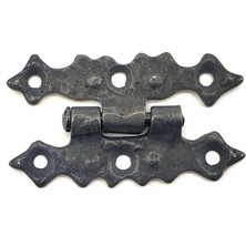 Drop Tedarik Antika Tarz Dekoratif Pirinç Yıldız Menteşe - 63X36 Mm, Oksit