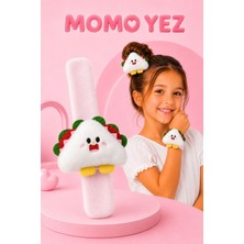 Momo Yez Taco Peluş Kola Sarılan Taco Peluş Bileklik Oyuncak - Saç Tokası Çok Amaçlı Aksesuar