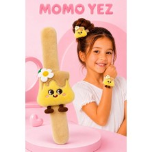 Momo Yez Puding Peluş Kola Sarılan Peluş Puding Bileklik Oyuncak - Saç Tokası Çok Amaçlı Aksesuar