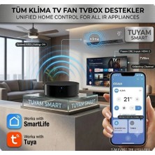 Tuyam Smart Box Wifi Destekli Akıllı Kumanda 1 Adet Siyah Renkli IR Kontrol Cihazı Modeli ile Uzaktan Erişim
