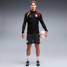 Puma Erkek Siyah Puma Gsk Training 1/4 Zip Top Galatasaray Erkek Fermuarlı Dar Kesim Antrenman Üstü