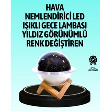 Lizbon Center USB ile Çalışan Projektörlü Aromaterapi Nemlendirici Masaüstü Kullanım Için Uygun