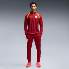 Puma Erkek Kırmızı Puma Gsk Training 1/4 Zip Top Galatasaray Erkek Fermuarlı Dar Kesim Antrenman Üstü