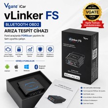 Vgate İcar Vlinker Fs Bluetooth Ford Forscan Gizli Özellik Açma ve Arıza Tespit Cihazı Hs/ms-Can