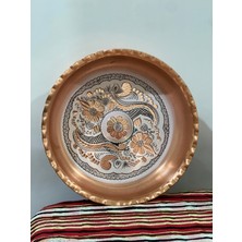 Uzunoğlu Bakır Bakır Hamam Tası/kına Tepsisi