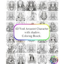 Shopwave Independently Published 63 Void Arcanist Character With Shadow, Coloring Boock (Spanish Edition)