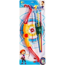 Shopwave Lüks Süper Ok Yay Seti Vantuzlu 5 Parça Ok Atma Ok Yay Oyun Seti 50CM