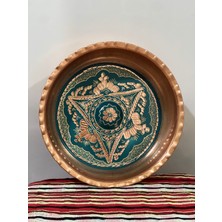 Uzunoğlu Bakır Bakır Hamam Tası/kına Tepsisi