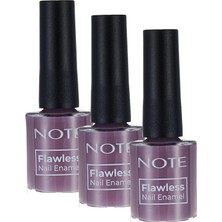 Shopwave Note Cosmetics Nail Flawless Oje 85 Pure Violet, Mor (3 Paketi)