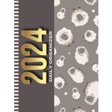Shopwave 2024 Daily Organizer: Hardcover / 8.5X11 Large Dated/one Page Per Day/with Note Section - To Do Lis