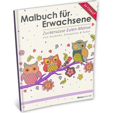 Shopwave Malbuch Für Erwachsene: Zuckersüße Eulenmotive (Kleestern®, A4 Format, 40+ Motive): Volume 16 (A4 M