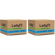 Shopwave Ladyfit Bambu Gece 144'LÜ Vegan Ped (24 x 6 Adet) (2 Paketi)