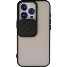 Ata Store Iphone 13 Pro Kılıf Palm Buzlu Kamera Sürgülü Silikon - Siyah