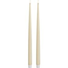 Shopwave Deluxe Homeart Iç Mekan Alevsiz LED Yemek Mumu - 2'li Set - Gerçek Alevli ™ Teknolojisi - Pille Çal