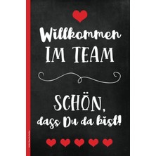 Shopwave Schön Dass Du Da Bist: Willkommen Im Team Geschenk Ein Schönes Notizbuch A5 Liniert Für Notizen Zum