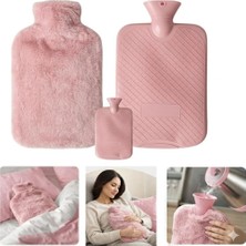 Shopwave Peluş Kılıflı Yumuşak Dokulu 30 cm 2000 ml Kapasiteli Sıcak Su Torbası