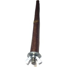 Shopwave Doğal Dal Kuş Tüneği, Ahşap Kuş Dalı, Metal Bağlantı Aparatlı Tünek (22 Cm) - Muhabbet Kuşları,