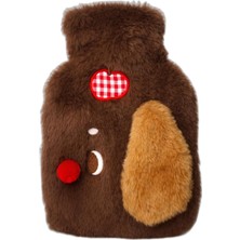 Shopwave Puppy Sıcak Su Torbası, Termofor 800 ml Koyu Kahve