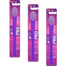 Shopwave R.o.c.s. Rocs Lingua Dil Firçasi, Mor (3 Paketi)