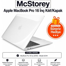Shopwave Mcstorey Macbook A2141 Uyumlu Kristal Tpu Sert Kılıf 16 Inç 2019 Touch Bar Şeffaf Koruma Koruma