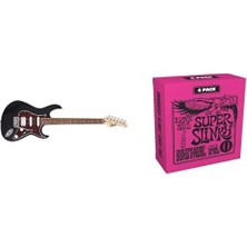 Shopwave Cort Elektro Gitar G110OPBK Ernie Ball Super Slinky Nickel Wound Electric Guitar Strings