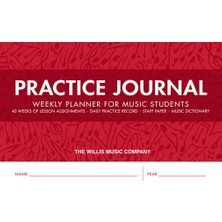 Shopwave Practice Journal: Weekly Planner For Music Students