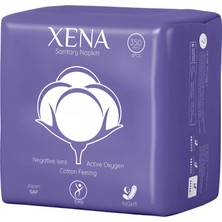 Shopwave Xena Hijyenik Ped 6'lı – Night 350MM Gece Koruma, Japon Sap Teknolojili, Negatif Iyon Aktif Oksi
