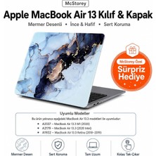 Shopwave Mcstorey Macbook Air 13.3 M1 Uyumlu Kılıf A2337 A2179 A1932 Touch Id Dostu Mermer Desenli Ince Sert