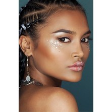 Shopwave Jel Form Makyaj Simleri Glitter Işıltılı Yüz Makyajı Beyaz, SERASHINEGOZFARI185