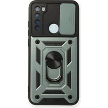 Ata Store Redmi Note 8 Kılıf Pars Lens Yüzüklü Silikon - Yeşil