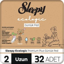 Shopwave Sleepy Ecologic Günlük Ped Uzun 32 Adet Ped